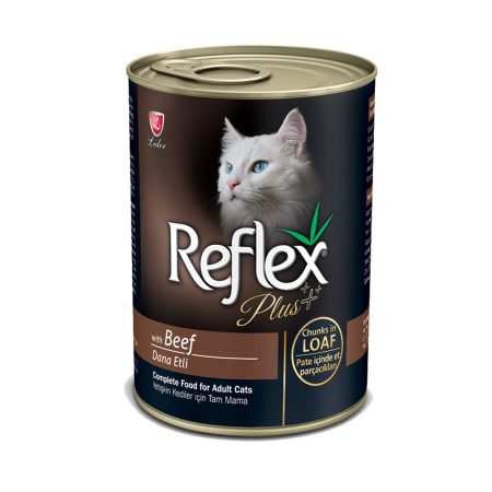 کنسرو رفلکس طعم گوشت 400گرمی Reflex Plus