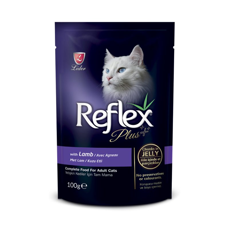 پوچ گربه رفلکس طعم بره Reflex Plus