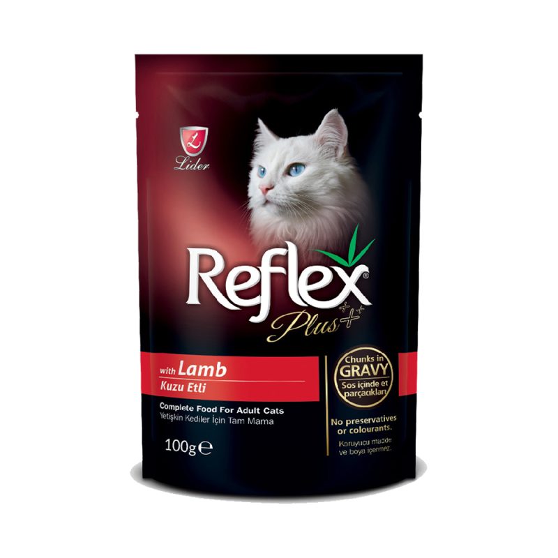 پوچ گربه رفلکس طعم بره Reflex Plus