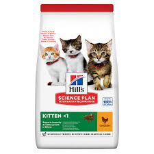 غذای خشک بچه گربه با طعم مرغ Hills Kitten