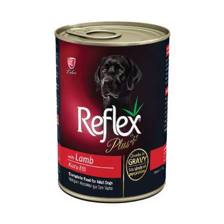 کنسرو سگ رفلکس طعم بره 400گرمی Reflex Plus