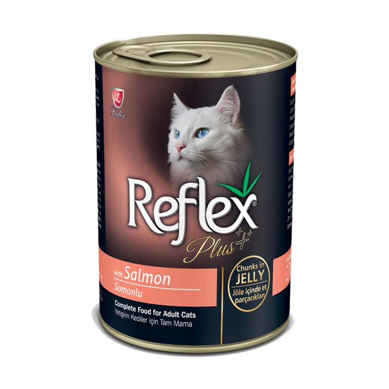 کنسرو رفلکس طعم ماهی سالمون 400گرمی Reflex Plus